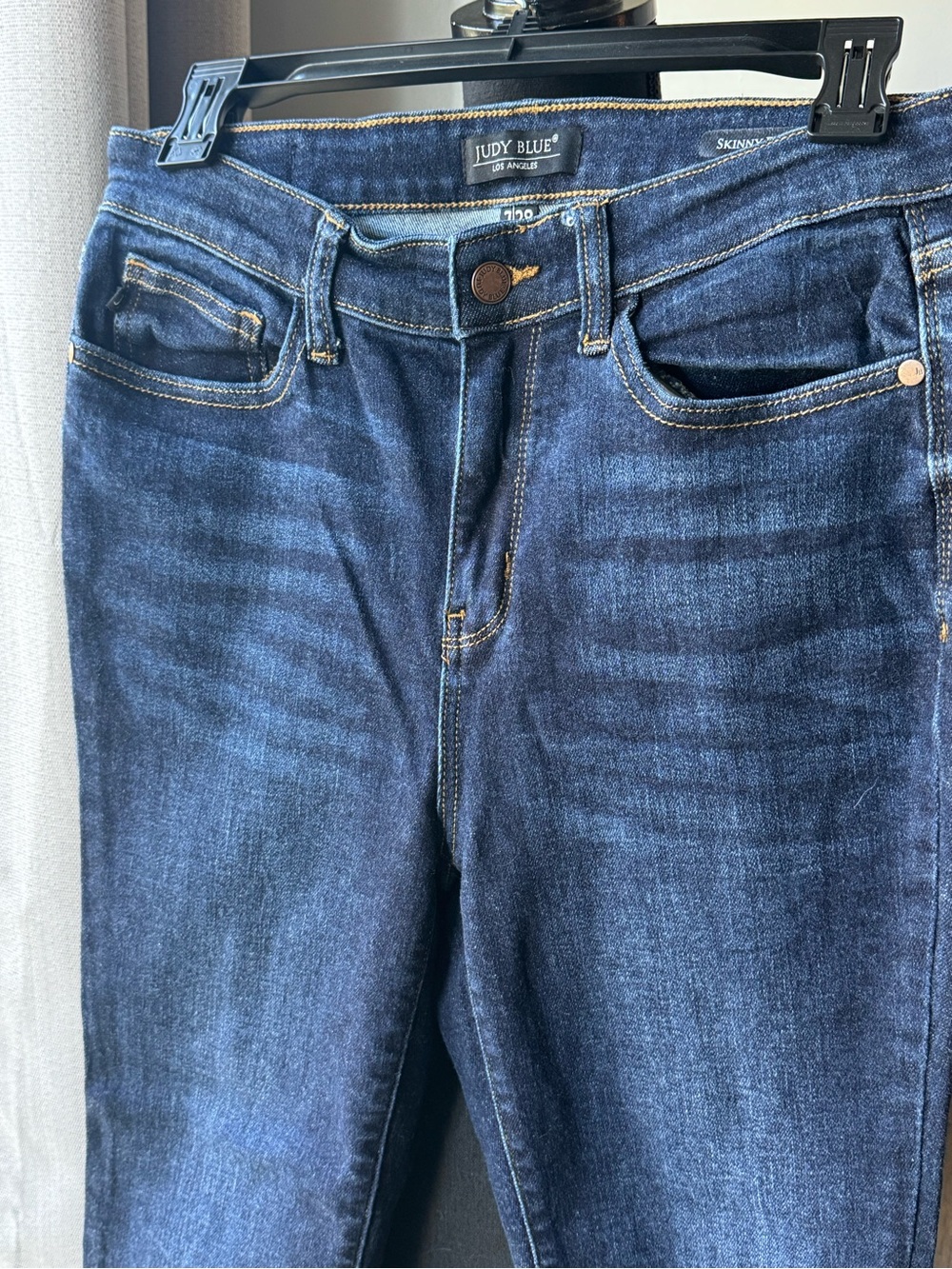 Judy Blue Dark Indigo High-Rise Skinny Jeans 7/28 EUC - Picture 2 of 8